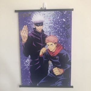 Jujutsu Kaisen Itadori and Gojo Wall Scroll